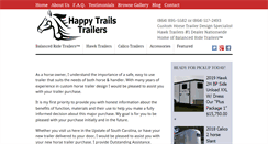 Desktop Screenshot of happytrailstrailers.com